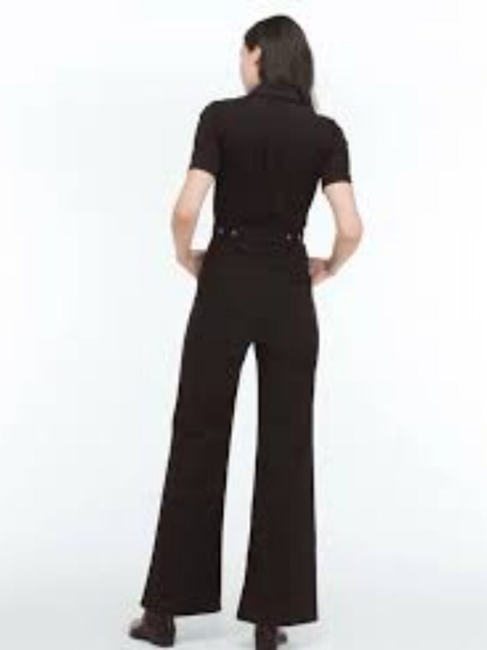 41 - NWT GOOD AMERICAN FIT FOR SUCCESS PALAZZO JUMPSUIT - Picture 6 of 7